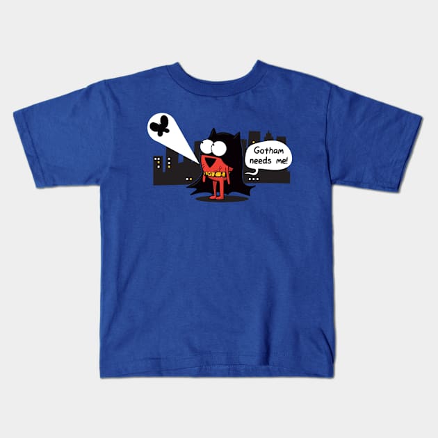 Bat Heart 2.0 Kids T-Shirt by awkwardyeti